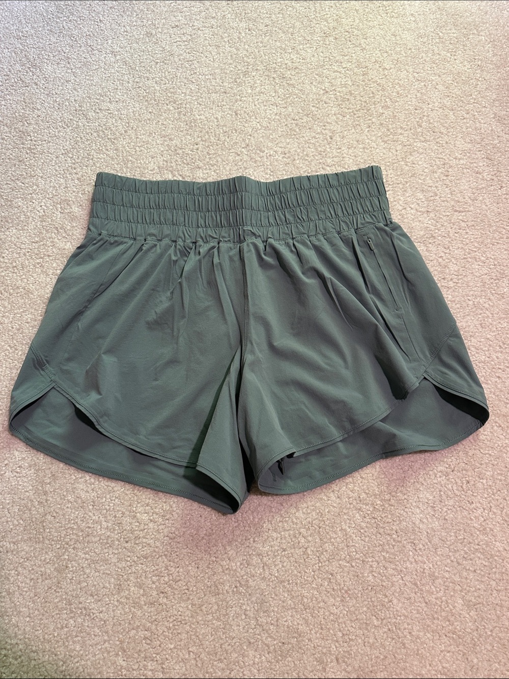 Outdoor Voices Olive Green Athletic Shorts